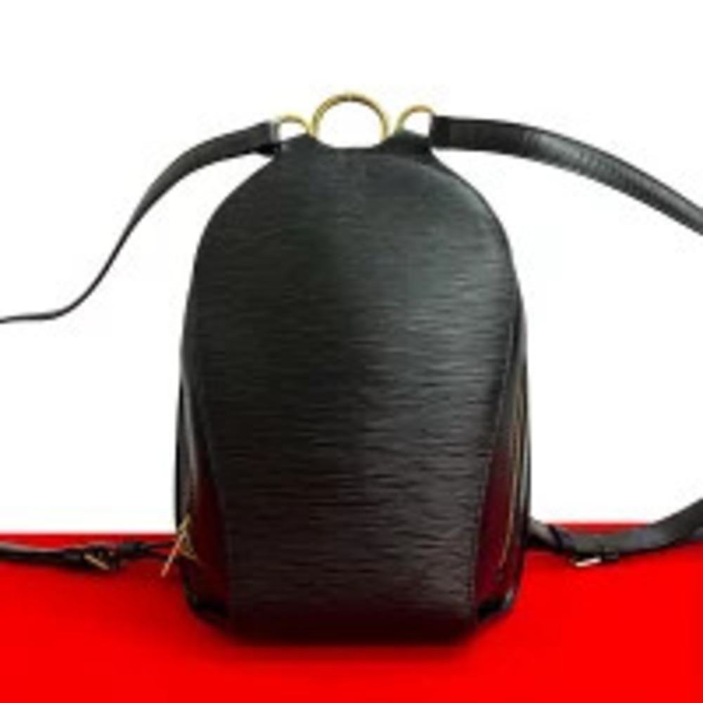 LOUIS VUITTON Mabillon Epi Leather Backpack Rucksack Daypack Noir Black 435 9